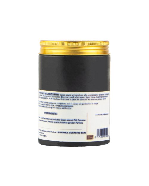 Savon noir Multi eclaircissant - back Savon noir Multi eclaircissant - back